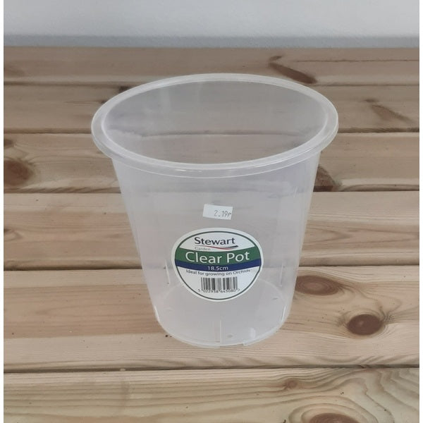 18.5cm Clear Pots